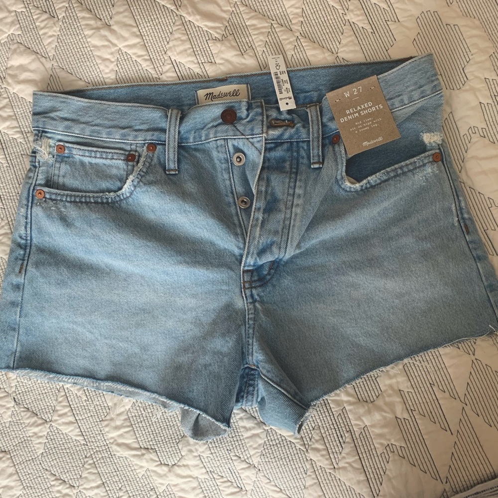 Madewell relaxed denim shorts NWT 27 and 28